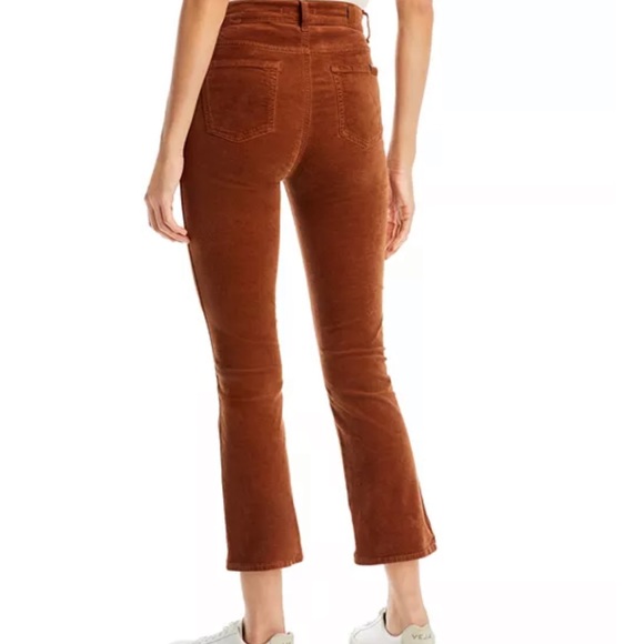 NWOT 7 For All Mankind Cropped Boot Corduroy Whiskey Auburn Pants Size 32 - Picture 3 of 10
